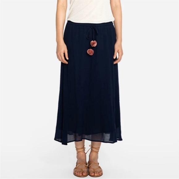 NWT Johnny Was Calme Easy Gauze Skirt Black Boho Resortwear - Picture 2 of 16